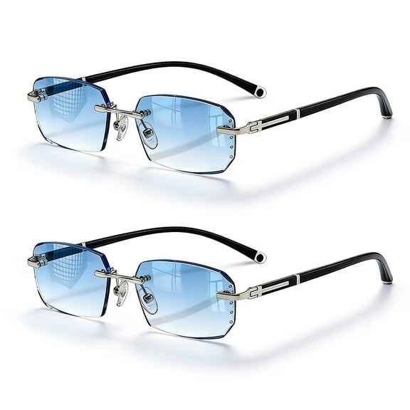 Laptom Max Adult Blue Light Reducing Rectangular Computer Glasses for Men & Women, Black
