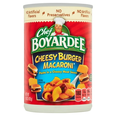 Chef Boyardee - Cheesy Burger Macaroni 15 oz Package May Vary