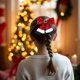 thumbnail image 5 of 2 Pcs Christmas Hair Clips, Glitter Christmas Hair Bows Cute Barrettes Hairpins, 5 of 5