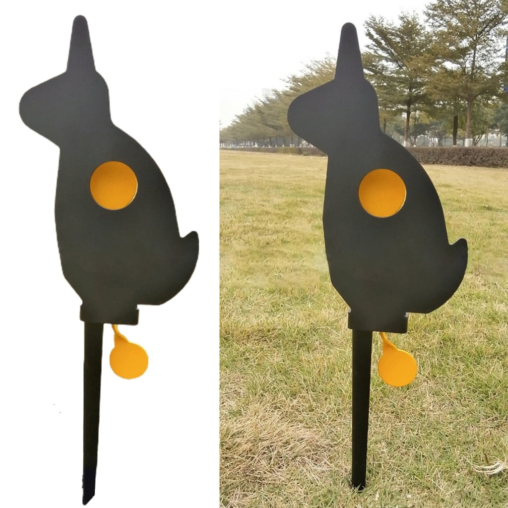 ZPAQI Metal Resetting Targets Lawn Stake Air Rifles Practice Targets Adjustable