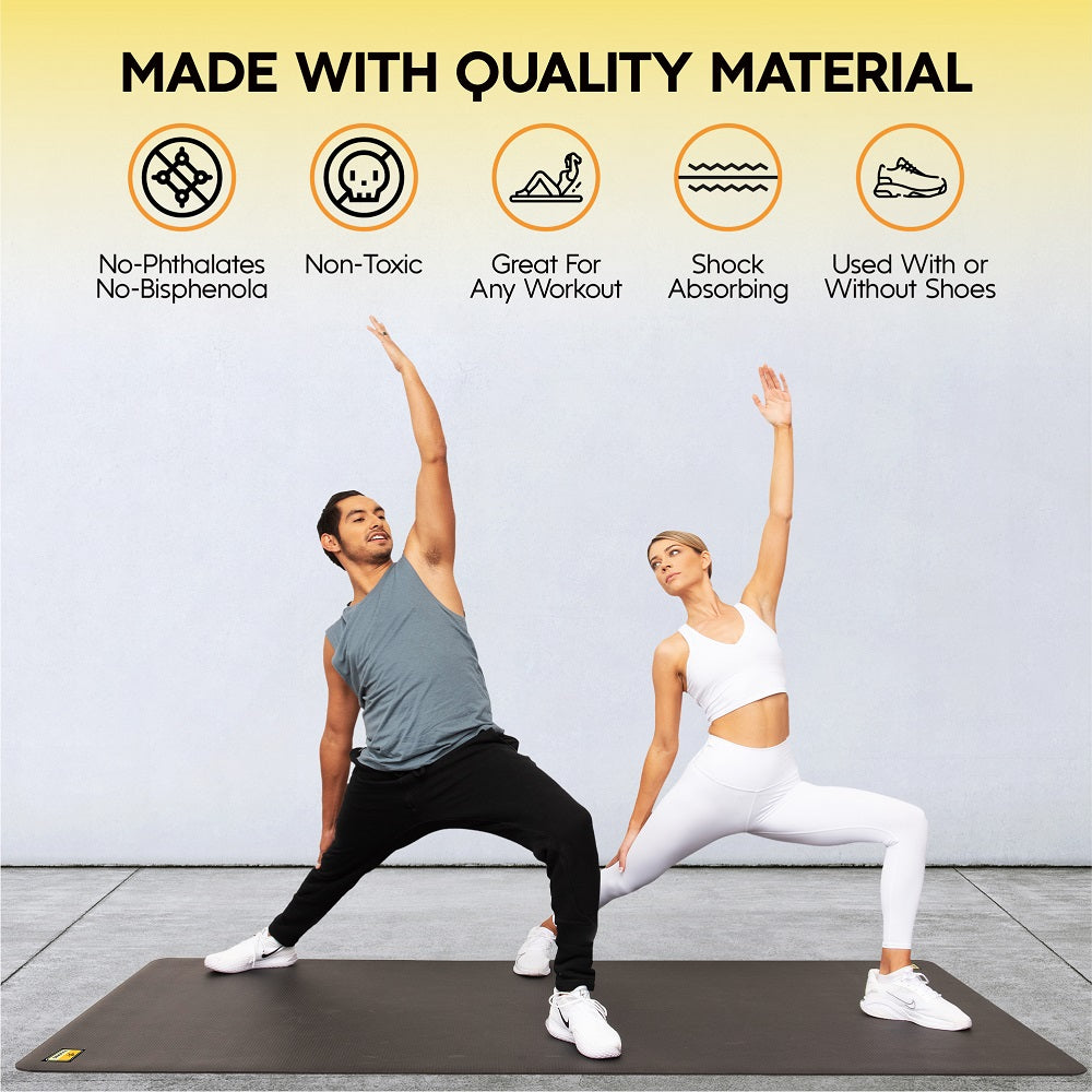 Pogamat Exercise Mat 8' x 6' x 1/4" (48 Square Feet)