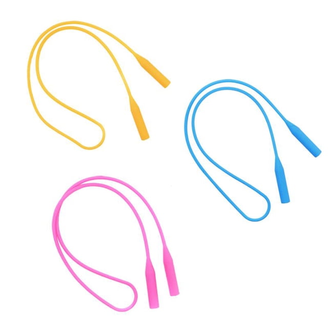3pcs Hombres Mujeres Correa de Silicona Cordón para El Cuello de Hugo Correas de anteojos de silicona