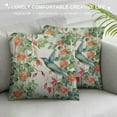 thumbnail image 3 of COMIO  Watercolor Birds Eucalyptus Pillow Covers Hummingbird Throw Pillow Cases Floral Rose Pillowcases Green Pink Spring Summer Plants Cushion Covers for Home Outdoor, 3 of 5