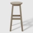 thumbnail image 2 of WestinTrends Malibu 29" HDPE Outdoor Patio Round Bar Stool Set of 3, Weathered Wood, 2 of 7