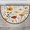 Multicolour 2, variant on CURLYOOT Lemon and Leaves Summer Half Round Door Mat 24'' x 36'', Indoor Outdoor Entrance Rug, Semi Circular Area Rug, Non Slip Washable Absorbent Doormat, Laundry Room Rug