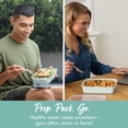 thumbnail image 2 of Bentgo Prep - 20-piece 1-compartment Reusable Meal Containers With Lids  & Bpa Free Materials Durable Microwave Freezer Dishwasher Safe To Go Food Storage (mint), 2 of 7