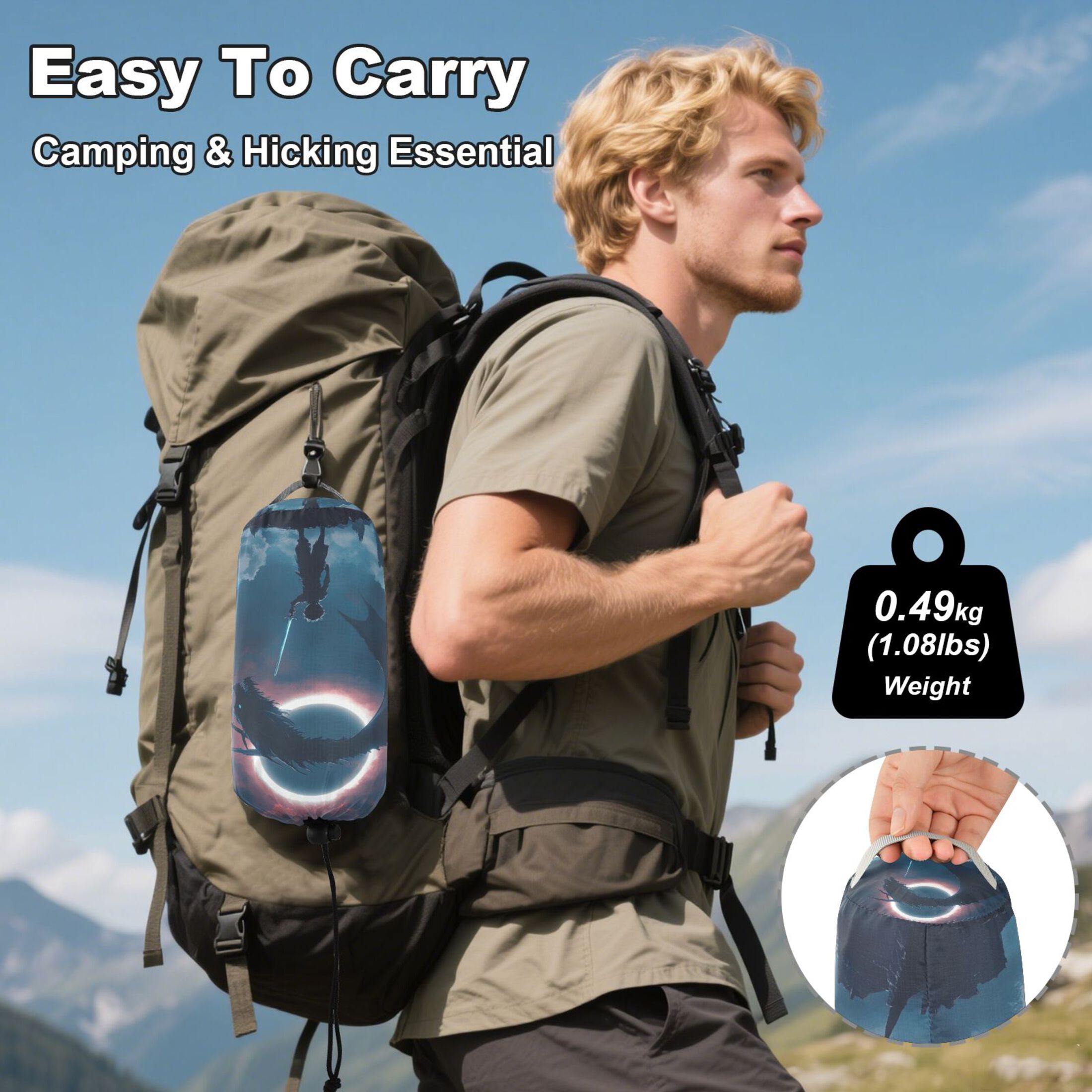 Hammock Camping Hammock Nylon Portable Hammock Travel Camping Hammock Slaying The Dragon