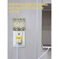 thumbnail image 4 of Fall Night Lights Auto Sensor Green Pumpkin Plug-in LED Nightlights Dusk to Dawn for Living Room, Bedroom, Stairways Thanksgiving Wall Decor, Daisy Flower Eucalyptus Leaves Linen Night Light, 4 of 9