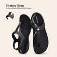 thumbnail image 6 of DREAM PAIRS Women's Orthotic Walking Sandals Comfortable Arch Support Sandals with Adjustable Straps Ergonomic Non-Slip T-Strap Dress Sandals for All-Day Wear, 6 of 8