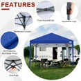 thumbnail image 2 of ABCCANOPY 10' x 10' Blue Outdoor Pop up Canopy Tent Camping Sun Shelter-Series, 2 of 7