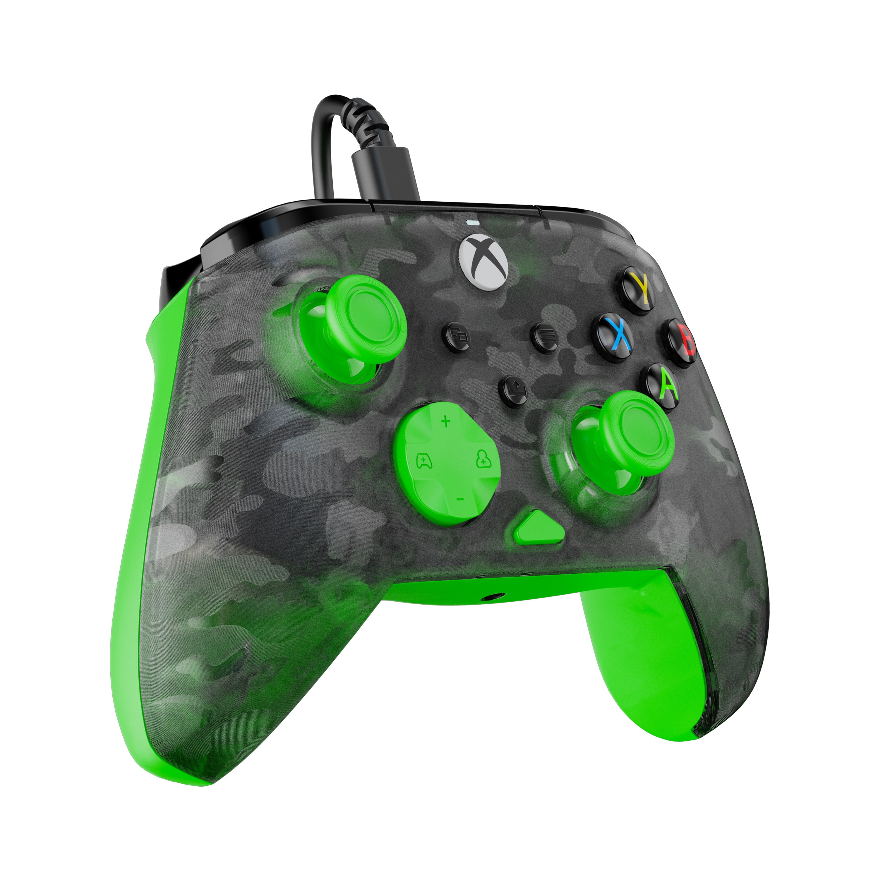 Turtle Beach® Rematch™ Core – Ghost Black Camo/Green Wired Gaming Controller for Xbox Series X|S & Xbox One | Windows 10 & 11