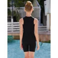 thumbnail image 5 of ANFERRY Girls One Piece Swimsuit Boyleg Zipper Athletic UPF50+ Bathing Suit, Sizes 7-16, 5 of 7