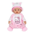 thumbnail image 2 of AmaMary  5 pcs 18 inch Doll Outfit, Pink Kitty Cozy Cotton Plush Fall Winter Clothes for Girls – Jacket, Pants, Long Sleeve, Hat, Socks – Holiday Gift, 2 of 6