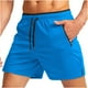 thumbnail image 1 of pstuiky Pantalones cortos casuales para hombre, Pantalones cortos deportivos de color liso para hombre, de malla transpirable para entrenamiento de fitness, para playa, con bolsillos y cremallera., 1 of 2