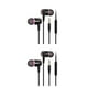 thumbnail image 3 of Matsuzay Auricular con cable In-Ear Reducción de ruido Reproducción de música portátil Video Teléfono inteligente Auriculares para negro + rosa 2Conjunto, 3 of 6