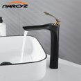 Basin Faucets Bath Water Basin Mixer Tap Bathroom Faucet and Cold Black