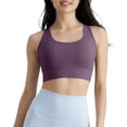 thumbnail image 4 of qelini Sports Bra for Women Wide Strap Breathable Summer Quick Dry Yoga Tank Top Shockproof Sports Bra for Women, 4 of 7