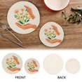 thumbnail image 4 of Daisy Flowers Hands Trivet Mats Pot Holders Cotton Woven Non-Slip Heat Resistant for Hot Pots Pans Pats for Cooking Baking Set of 2, 4 of 7