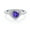 Purple, variant on 2ct Blue/Purple/Pink Moissanite Rings for Women D Color VVS1 Clarity S925 Sterling Silver Diamond Engagement Rings Heart Moissanite Wedding Bands with Certificate