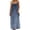 Blue, variant on Lovzfmll Loungewear Dress for Women, Printed Spaghetti Strap with Low Back, Casual Maxi Dress Green, S