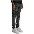 thumbnail image 4 of Supply Studios Men Tapered Mike Tear Patch Jeans (Washed Black), 4 of 4