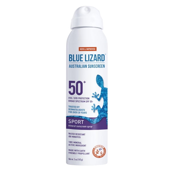 Protector solar en aerosol BLUE LIZARD Sport SPF 50+ 150 ml resistente al agua