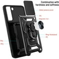 thumbnail image 2 of Case for Samsung Galaxy S22 with Slide Camera Cover,Military Grade Heavy Duty Protection Phone Case Cover with Magnetic Ring Kickstand for Samsung Galaxy S22 Black, 2 of 7