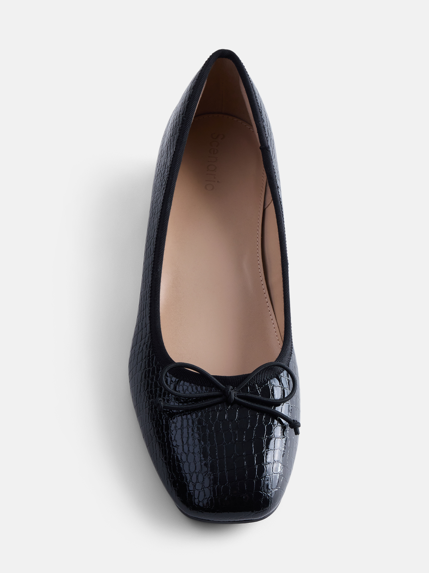 Scenario Women's Low Heel Faux Croc Ballet Flats photo 6