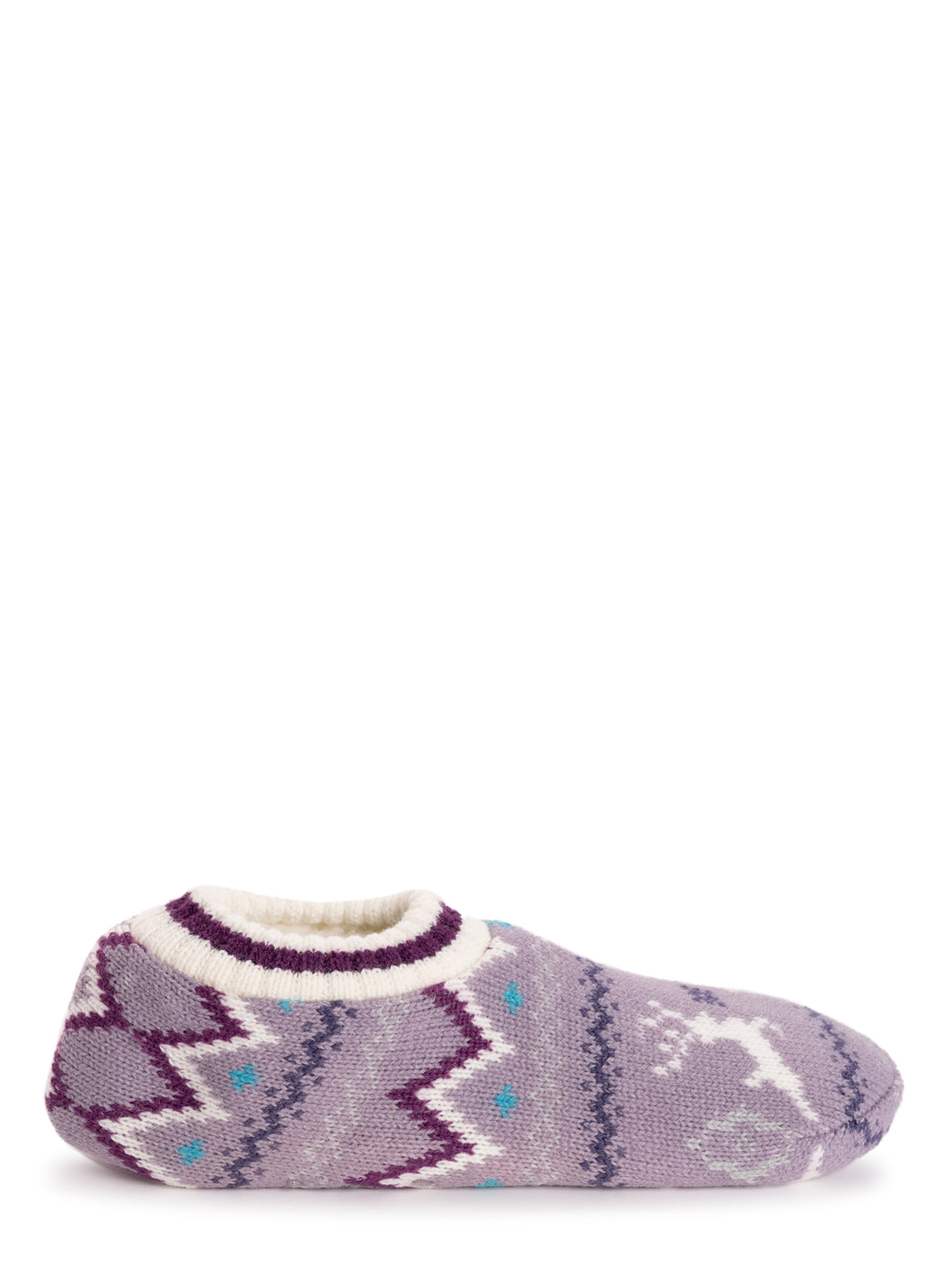 Muk Luks Women's Sweater Low-Cut Slipper Sock Gift Set