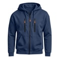 thumbnail image 6 of ZUBMGKTE Hoodies for Men Zip Up Hoodie Drawstring Casual Long Sleeve Pocket Hooded Sweatshirts, 6 of 7