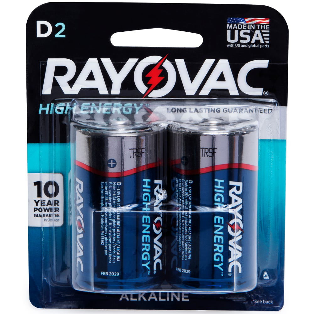 Rayovac High Energy D Batteries 2 Pack Walmart Canada