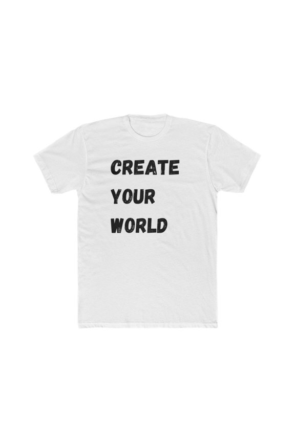 Create Your World Men's Cotton Crew Tee