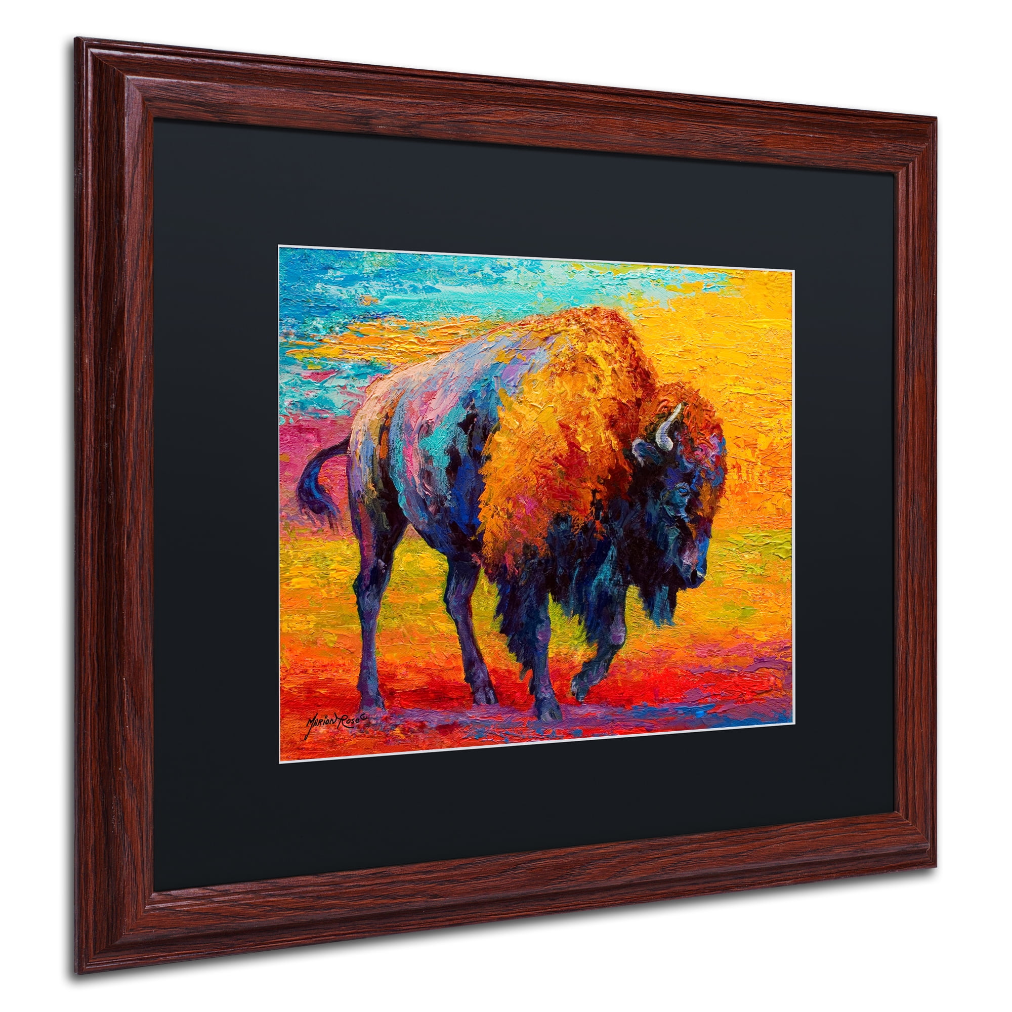 Marion Rose 'Spirit of the Prairie' Black Matted Framed Art