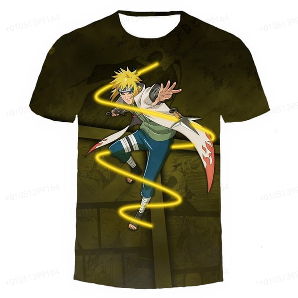 Nueva camiseta de Anime Naruto, camiseta de dibujos animados, ropa para niños, ropa encantadora para bebés, camiseta fresca, ropa para niños, camiseta para Boys130 heqiyong CONDUJO