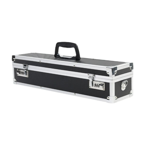 Estuche para cuchillos de Chef con cerraduras combinadas con asa, Estuche de transporte, porta cubiertos de aluminio para utensilios con de
