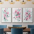 thumbnail image 2 of Posy Blooms I - Framed Premium Gallery Wrapped Canvas L Frame 3 Piece Set - Ready to Hang, 2 of 9