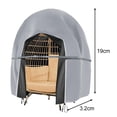 thumbnail image 3 of Cubierta de silla de huevo de patio Cubiertas de silla de huevo de mimbre doble para columpio de huevo al aire libre, 3 of 6