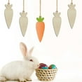 thumbnail image 3 of Hemoton 30Pcs Easter Unfinished Wooden Ornaments Carrot Blank Craft Wood Slices for DIY, 3 of 6