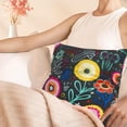 thumbnail image 4 of Hysterectomy Pillow, c Section Pillow Abdominal Pillow Post Surgery Recovery Gifts for Women with Pocket for Ice/Hot Packs After Hysterectomy c-Section Abdominal Surgery-Flower, 4 of 6