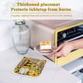 thumbnail image 6 of Yellow Sunflower Pot Holders for Kitchen Heatproof Potholder, 3 Pack Farmhouse Wood Grain Bees Gnomes Hot Pads Multipurpose Oven Pads Cloth Potholders Trivet for Cooking Baking, 6 of 8