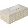 thumbnail image 1 of Caja de pañuelos rectangular de cuero sintético (beige) -, 1 of 2