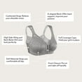thumbnail image 2 of ORUYROP Women's Front Closure Full Coverage Back Support Posture Bra Wireless Comfy, 2 of 6