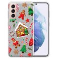 thumbnail image 1 of WIRESTER Silver Glitter Case, Sparkle Bling TPU Cover for Samsung Galaxy S21+ Plus 6.7" 2021, Christmas Cookies Gingerbread, 1 of 3