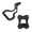 black, variant on Wall Mount Bracket for WiiM Sound, Metal Support Frame for Home Listening Setup and Tidy Placement