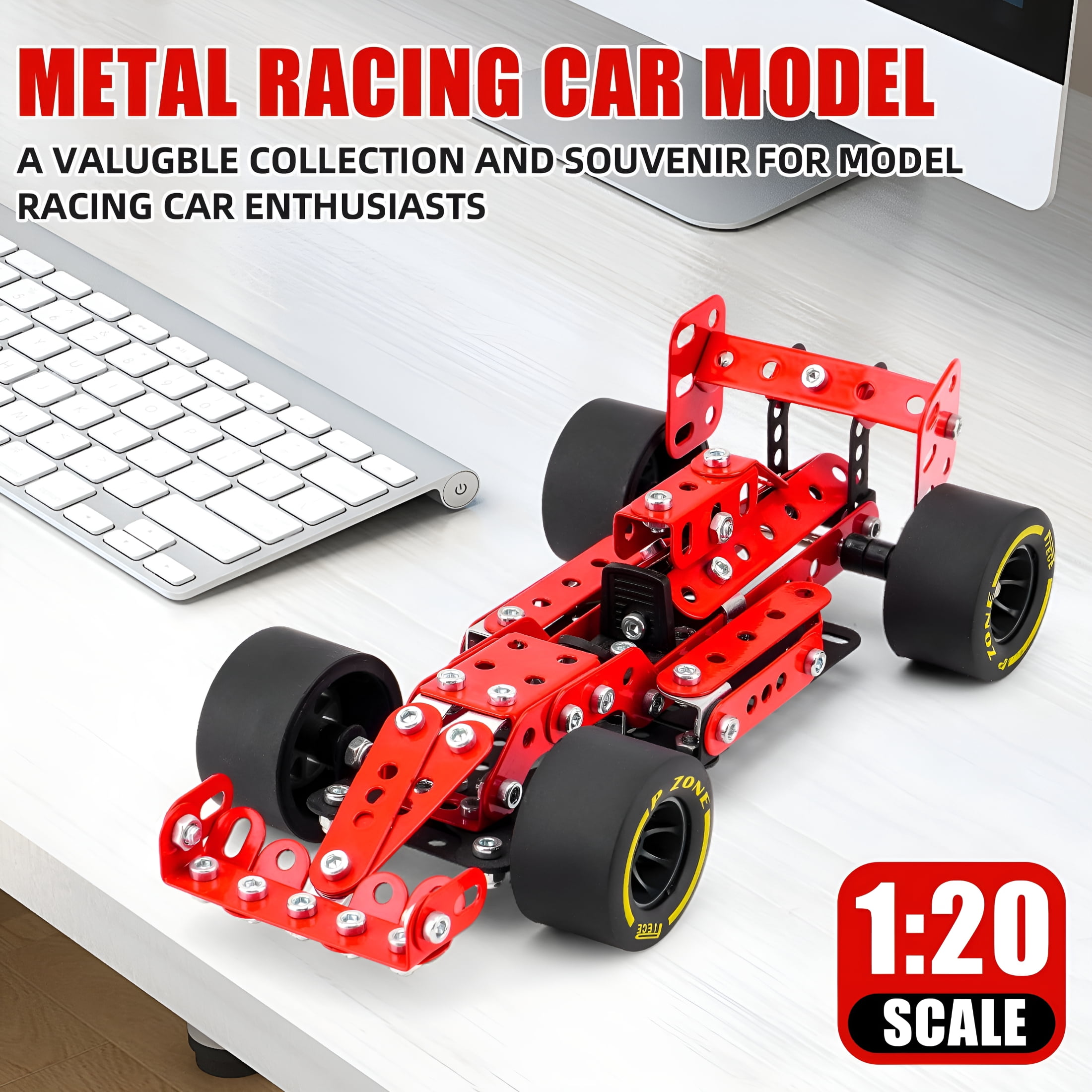 BESTSKY Building Car Metal Model Kits STEM Building Toys for Boys 8-16 Years Old