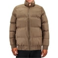 thumbnail image 3 of Men's Heavyweight Removable Hood Insulated Lined Quilted Puffer Zip Up Jacket (Khaki, M), 3 of 4