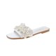 thumbnail image 1 of Amzcrzy Zapatos de mujer,Zapatos de mujer,Zapatillas de mujer, Sandalias planas con perlas para mujer, estilo playero, para vacaciones y viento Sandalias Mujer Zapatillas De Casa, 1 of 5