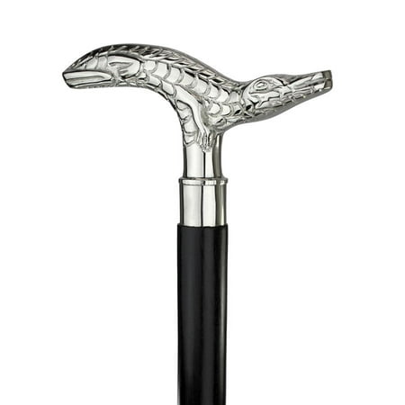 Empress Vase - Empress Collection: Gliding Gator Solid Hardwood Walking Stick