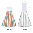 thumbnail image 3 of Yayeee Kitchen Hanging Hand Towels Set of 2 with Loop Bathroom Absorbent Tie Towel, Simple Nautical Pattern, 3 of 7