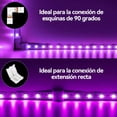 thumbnail image 4 of Conectores LED 4 Pines en Forma L 10mm para Extensión de Tiras LED sin Soldadura 10 Piezas, 4 of 9